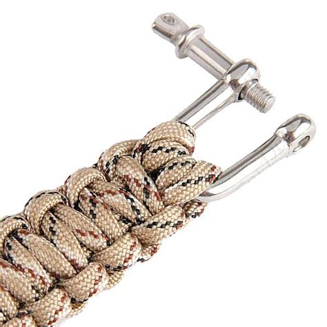 From this paracord project, you can create more paracord braid accessories and gear for style and survival purposes! 2019 Nylon Braided Parachute Cord Bracelet Survival Bracelet With Stainless Steel Shackle From ...