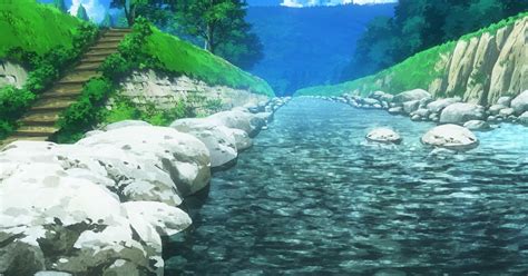 Anime Landscape Anime River Background