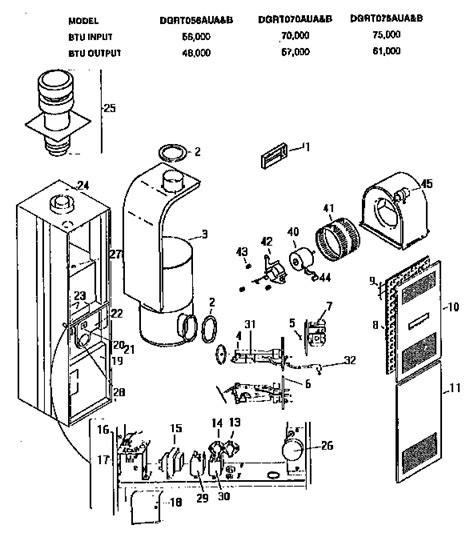 Coleman Furnace Parts Diagram Heat Exchanger Spare Parts