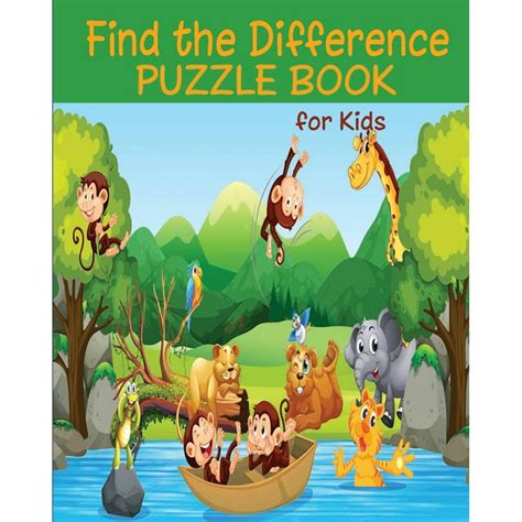 Find The Difference Puzzle Book For Kids Spot The Differences Between