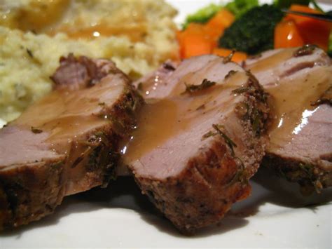 Easiest way to make pork tenderloin with mashed potatoes and gravy