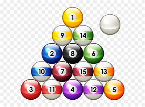 The main difference is that you'll be given only 11 balls in total, instead of 16 balls. Pool Balls In Rack Png - Rack 8 Ball Pool Clipart ...