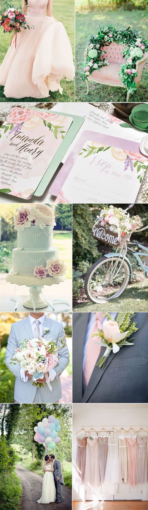 Wedding Color Inspiration For Pastel Weddings Groomsmen Ties In Pastels