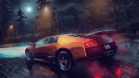 Lamborghini Murcielago Sv Digital Art Hd Cars 4k Wallpapers Images