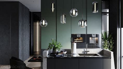 Dark Green And Handsome Home Interiors