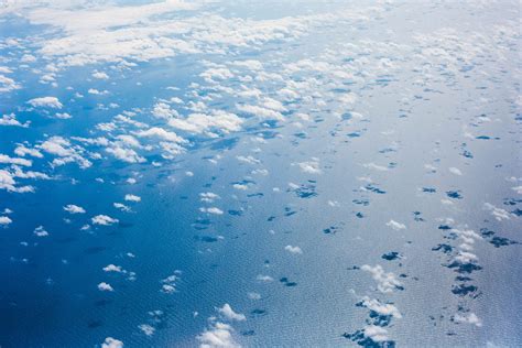 Clouds Over The Pacific Ocean From An Airplane Free Stock Photo Picjumbo
