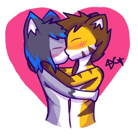 Kissing Furry Couple By Mixanlenix On Deviantart
