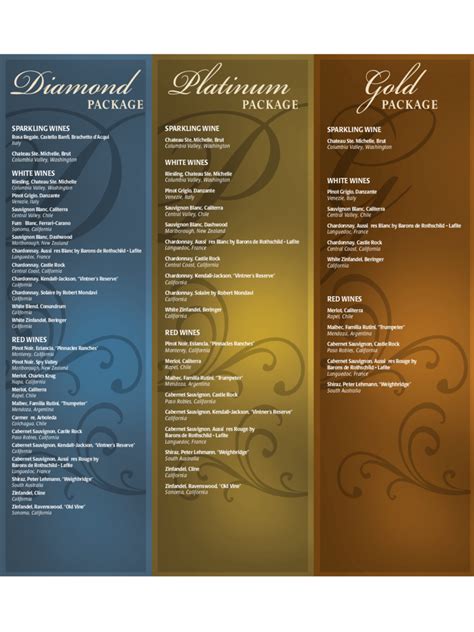 wine menu template   templates   word excel
