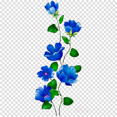 Blue Flowers Images Clipart ~ Free Blue Flower Clipart Download Free