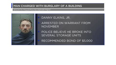 Wfpd Man Arrested And Charged With Burglary Of Storage Units