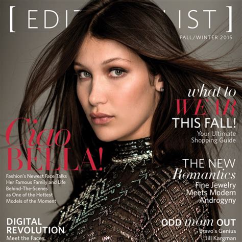 Bella Hadid Books Editorialist Cover Talks Modeling With Gigi E Online