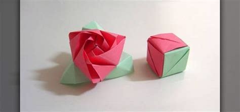 How To Fold A Magic Rose Cube—a Flower In A Box Origami Puzzle Diseño