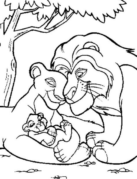 Maybe you would like to learn more about one of these? The Lion King Family Coloring Page - Download & Print ...