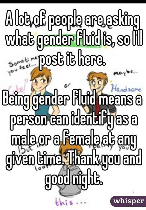 A Lot Of People Are Asking What Gender Fluid Is So Ill Post It Here