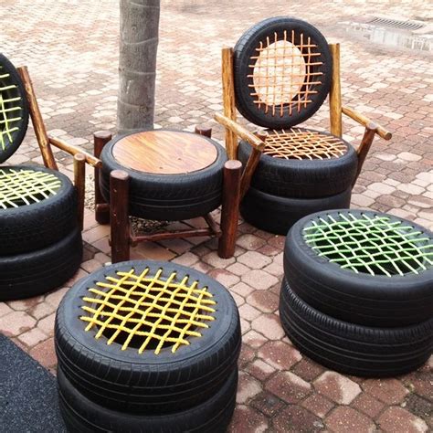 Reuse old tires for home decoration. Things to do with old tires