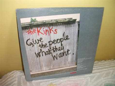 The Kinks Give The People What They Want Vinyl Record Album Etsy