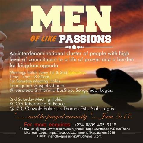 men of like passions lagos