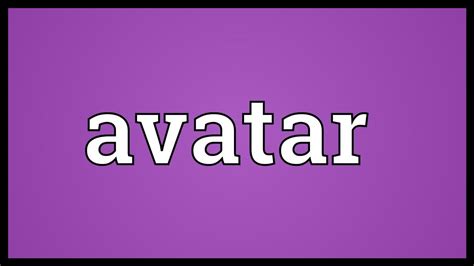 Avatar Meaning - YouTube