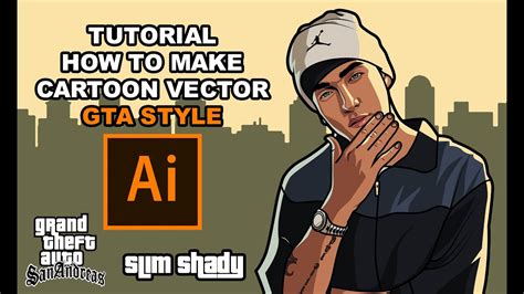 Tutorial How To Make Cartoon Gta San Andreas Style Adobe Illustrator