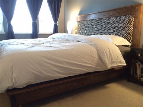 Kano platform kingsize bed, pine. Ana White | King size platform bed and headboard - DIY Projects