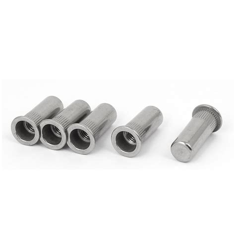 Uxcell 5pcs Rivet Nuts M10 X 34mm 304 Stainless Steel Closed End Blind