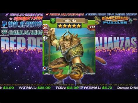 Middling 300 damage and she still casts. ANALISIS TELLURIA EMPIRES PUZZLE RATABBOY - YouTube