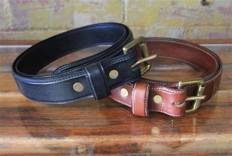 Handmade Kangaroo Leather Belt A Collboration With Baxter And Black