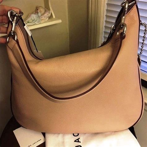 Marc Jacobs Bags Marc Jacobs Nude Recruit Leather Hobo Shoulder Bag