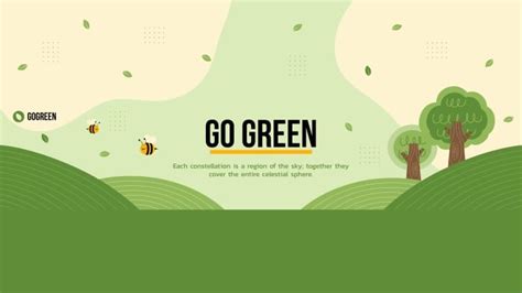Design This Flat Simple Go Green Youtube Banner Ready Made Template