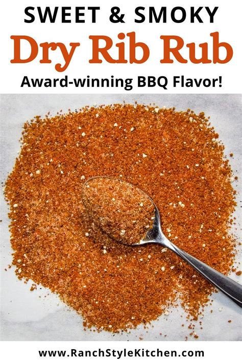 The Best Bbq Dry Rib Rub Recipe For Tender And Juicy Pork Ribs The