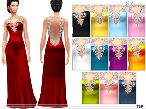 The Sims Resource Long Elegant Dress
