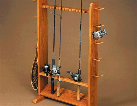 Build it using these free woodworking plans. Diy Rod Rack Plans Plans DIY Free Download Garage Plans ...