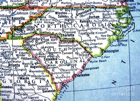 Map Of South Carolina And North Carolina Time Zones Map World