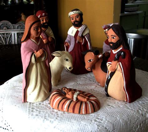 Nativity Set Pottery Peruvian Nativity Christmas Decor Etsy