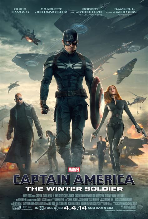 Steve rogers struggles to embrace his role in the modern world and battles a new threat from old history: CAPTAIN AMERICA: THE WINTER SOLDIER Poster & Super Bowl ...