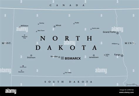 Williston North Dakota Map Stock Vector Images Alamy