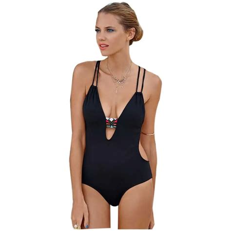 womail sexy women backless one piece push up bikini swimwear bandage swimsuit biquinis feminino