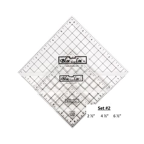 Blocloc Half Square Triangle Square Up Ruler Set 2 The Fabric Contessa