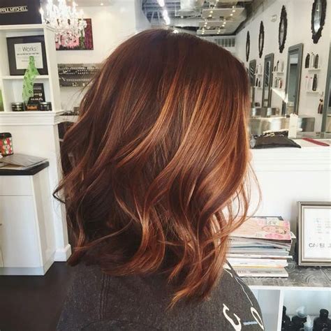 Copper Auburn Balayage Hairstyles Copperauburnbalayage Hair Color