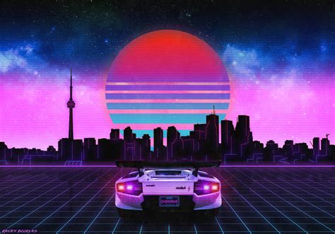 Retrowave Toronto By Immortalbus On Deviantart
