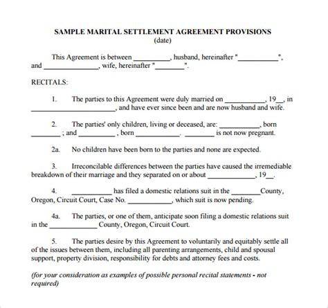 Although a written agreement isn't required to establish a legal separation in north carolina, there are options. FREE 9+ Sample Separation Agreement Templates in PDF | MS Word | Google Docs | Pages