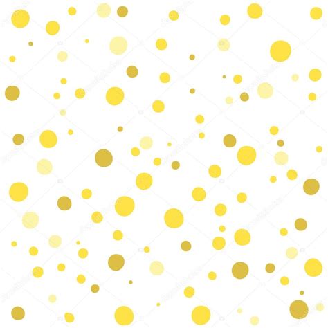Trendige goldenen Kreis Punkte isoliert auf weißem Hintergrund. Vektor ...