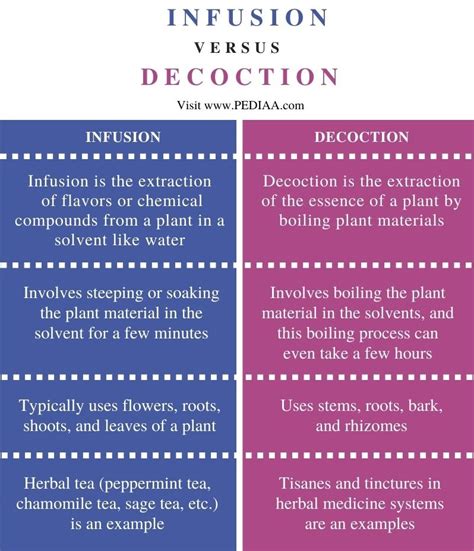 What Is The Difference Between Infusion And Decoction Pediaacom
