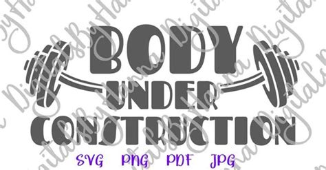 Free foods friends sunshine svg file; Crossfit SVG Saying Body Under Construction Gym Fitness ...