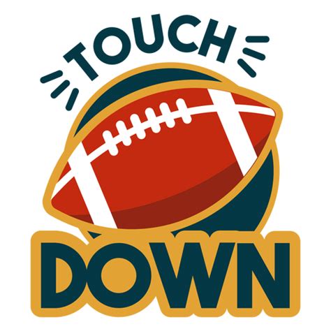 Touchdown Lettering Transparent Png And Svg Vector File