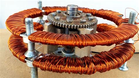 Free Energy Generator Using 2 Copper Coil And Spinner Neudymium