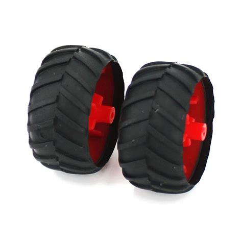 1pcs Rubber Toy Wheels For Diy Car Model Red Color Diameter 38mm