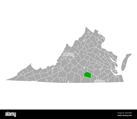 Map Of Lunenburg In Virginia Stock Photo Alamy