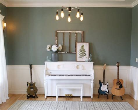 Some of our popular colors for bedrooms include suede beige, planetary silver, antique tin, vintage grape, art deco pink, warm apricot and gingerbread latte. Behr Marquee (Home Depot)- Village Green | Dining room ...