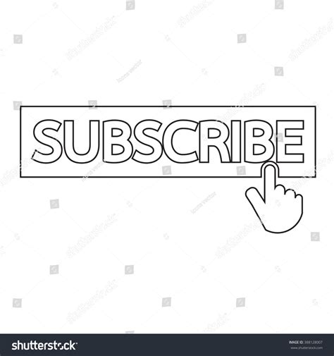 Subscribe Icon Symbol Illustration Design Stock Vector